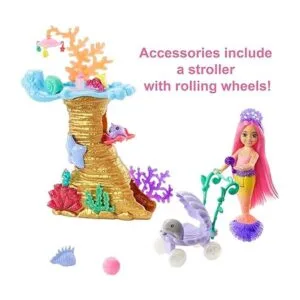 Sirena Barbie Juego de crianza de sirena muñeca de_5
