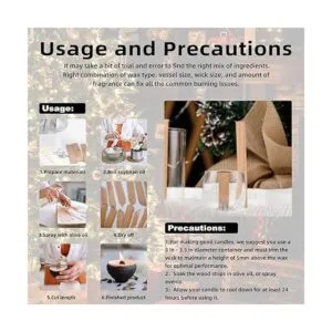 800 mechas de vela de madera de cerezo sin humo llama de_3