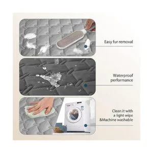 gogobunny Funda de cama impermeable 100 doble cara para_4