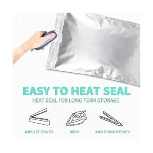 Bolsas de Mylar de 5 galones con absorbentes de oxígeno de_4