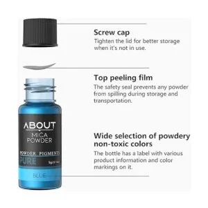 Polvo de mica pigmento de purpurina de 40 colores para_3