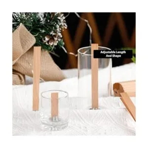 800 mechas de vela de madera de cerezo sin humo llama de_5