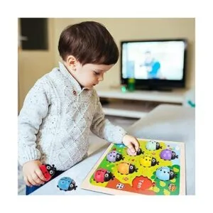 Ladybugs Montessori Juguetes de conteo de madera para_5