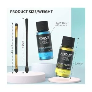 Polvo de mica pigmento de purpurina de 40 colores para_4