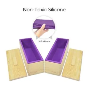 Artcome Moldes rectangulares de silicona para pan de jabón_3