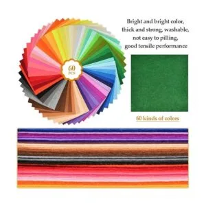 BUYGOO 60 hojas de tela de fieltro rígido 12 x 12_3