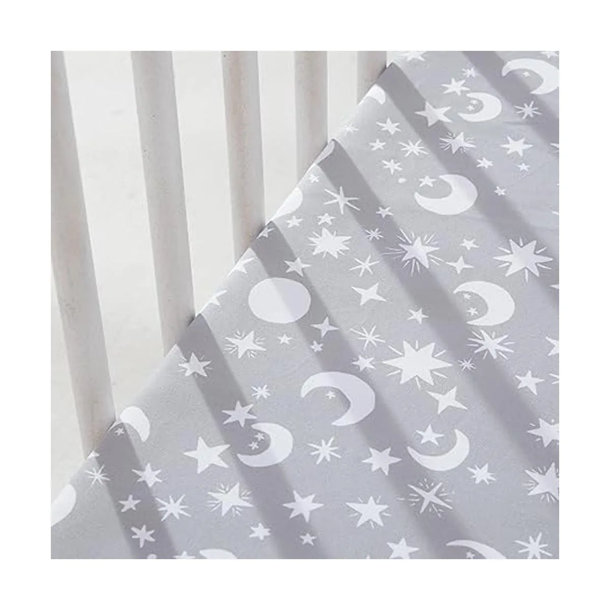 Bimocosy Juego de 4 sábanas bajeras para cuna 28 x 52_7