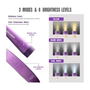 Glocusent Luz LED de lectura para el cuello luz de libro_2