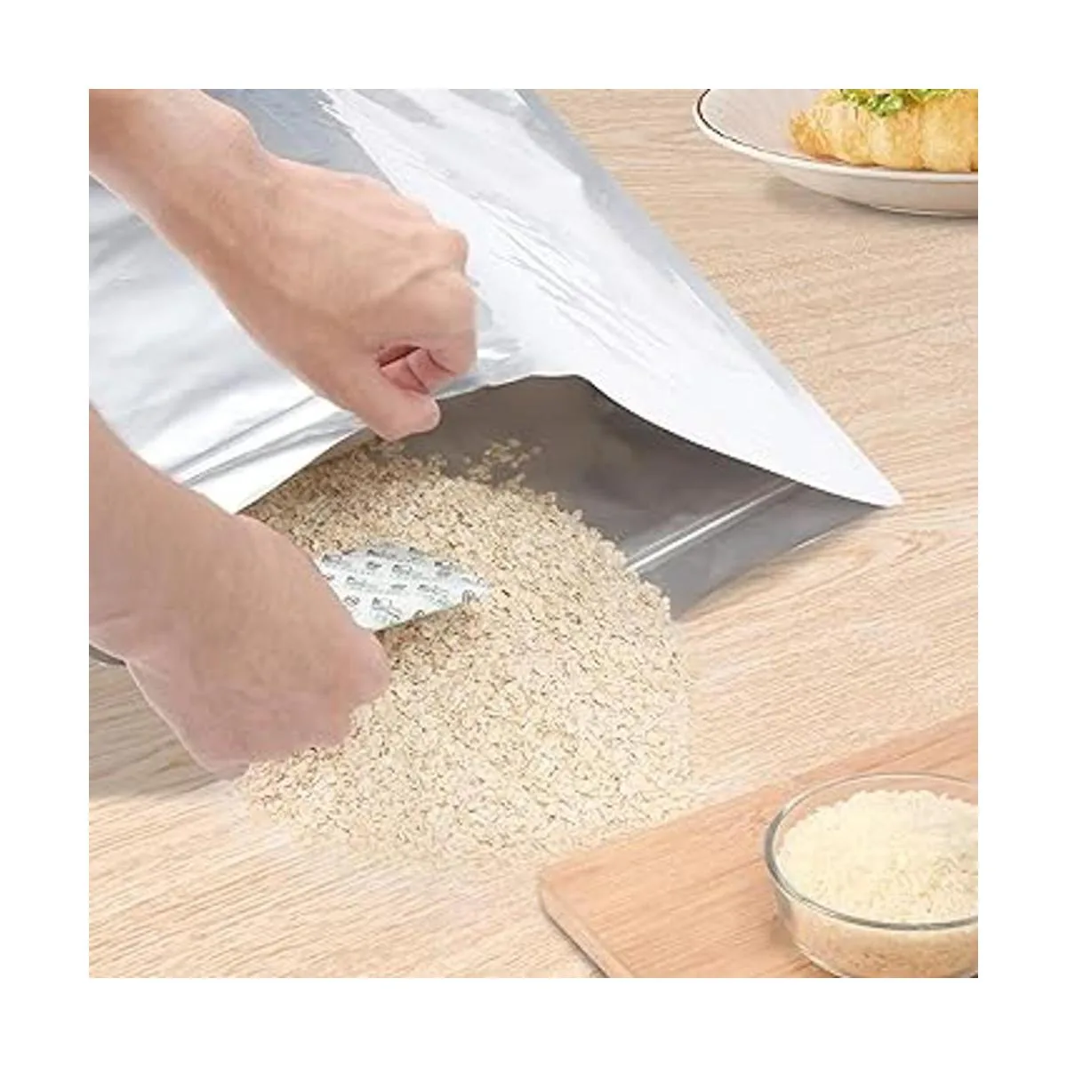 Bolsas de Mylar de 5 galones con absorbentes de oxígeno de_5