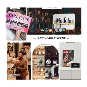 Clolinse Carteles de lata de Coca Cola Barra de_7