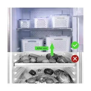 5 PCS Large Fruit Containers for Fridge Leakproof Food_6