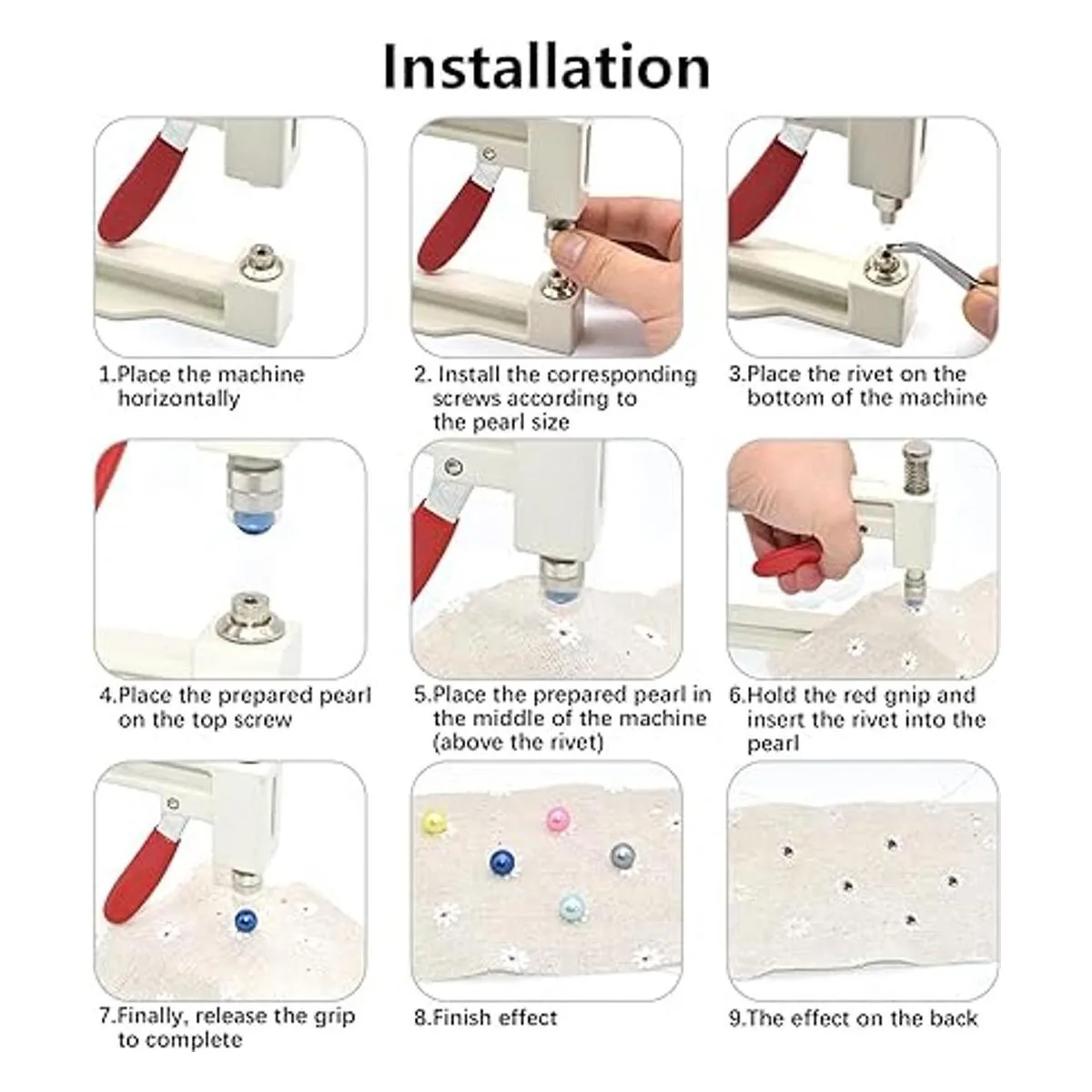Máquina de ajuste de perlas y herramientas de ajuste de_5