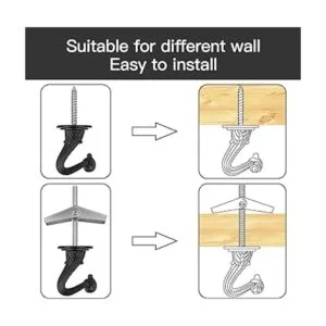Canomo Swag Kit de luces con cadena de araña de 12 pies y_4