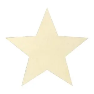 MAHIONG Paquete de 6 formas de estrella de madera de 12_4