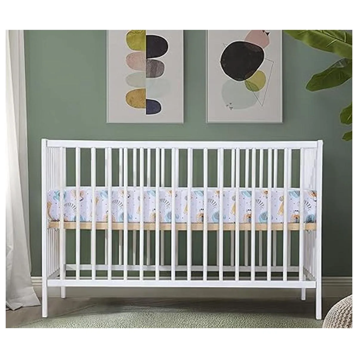 Bimocosy Juego de 4 sábanas bajeras para cuna 28 x 52_2