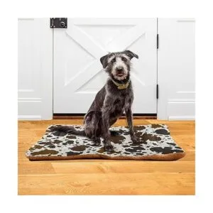 xigua Cama para perros con estampado de vaca suave y_6