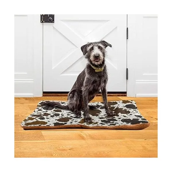 xigua Cama para perros con estampado de vaca suave y_6