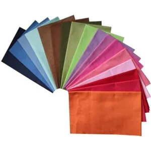 17 piezas 1833.1 in de tela de algodón de varios colores_3