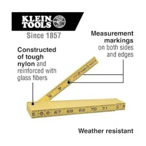 Klein Tools 9106 Regla plegable de 6 pies fibra de vidrio_2