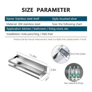 Estantes flotantes de almacenamiento de metal resistente_2