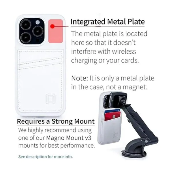 Dockem Funda para tarjetas para iPhone 14 Pro con carcasa_3