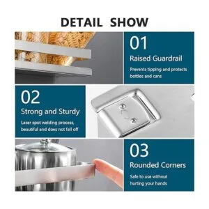 Estantes flotantes de almacenamiento de metal resistente_3