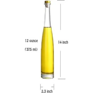 Maypink Botella de vidrio transparente paquete de 6_5