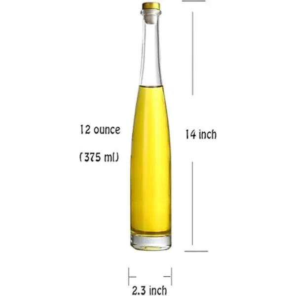 Maypink Botella de vidrio transparente paquete de 6_5