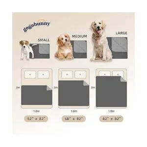 gogobunny Funda de cama impermeable 100 doble cara para_5