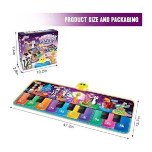 Alfombrillas de piano musicales para niños con 25 sonidos_4