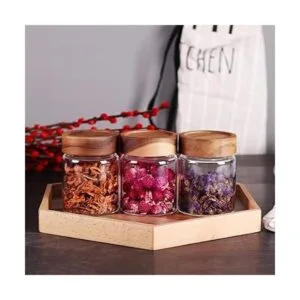 SAIOOL 3 Packs Glass Food Storage Jars with Screw Airtight_5