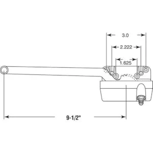 PrimeLine TH 23021 Operador de brazo único con manivela_2