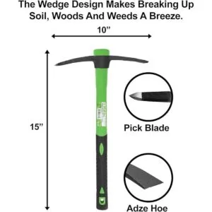 WilFiks Pick Mattock herramienta de mano resistente de 15_3