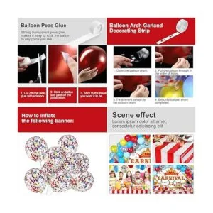 Decoración de fiesta de carnaval de circo incluye kit de_3