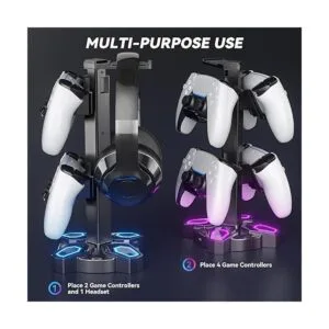 KDD Soporte para auriculares RGB para juegos soporte_5