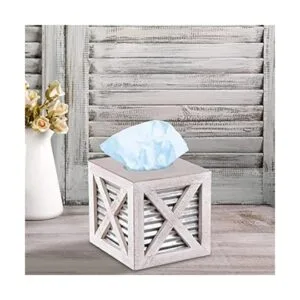 Autumn Alley Cubierta cuadrada para caja de pañuelos de_2