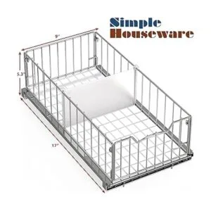 SimpleHouseware Cesta deslizante extraíble para gabinete_6