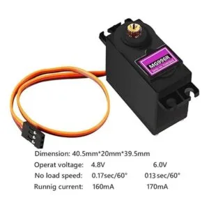 DaFuRui Paquete de 4 servomotores MG996R motor digital_7