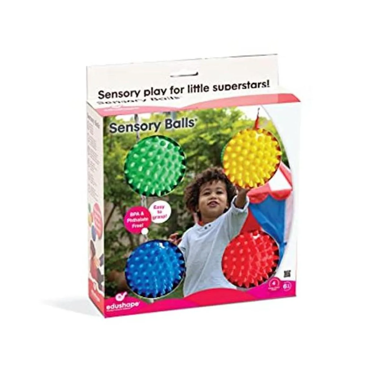 Edushape Bolas sensoriales para bebé bolas de bebé de 4_1