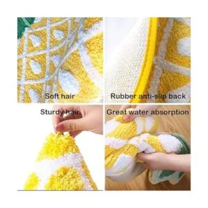 Alfombra antideslizante para puerta de piña alfombra de_4