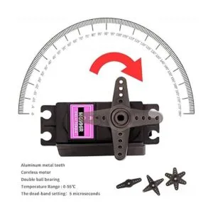 DaFuRui Paquete de 4 servomotores MG996R motor digital_2