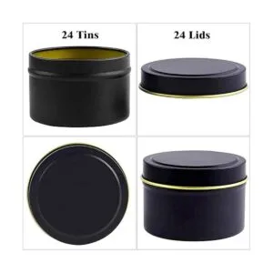 Edamame Lata de velas 24 unidades 8 onzas recipientes_5