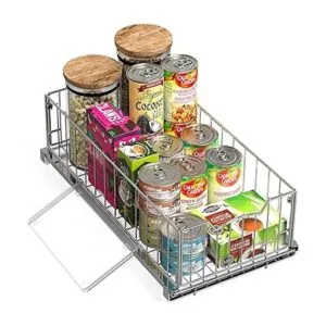 SimpleHouseware Cesta deslizante extraíble para gabinete_5