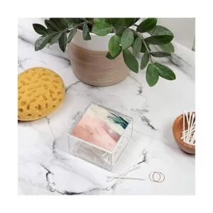 Society6 Ingrid Beddoes Beach Calm caja acrílica 4 x 4 x_2