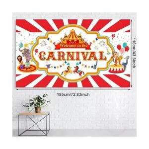 Decoración de fiesta de carnaval de circo incluye kit de_4