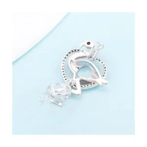 LGSY Colgante de plata de ley 925 con forma de flamenco_3