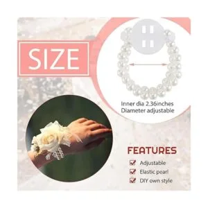 Pulsera de ramillete de muñeca correas elásticas de_2