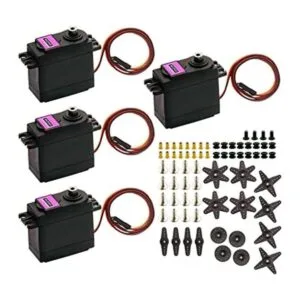 DaFuRui Paquete de 4 servomotores MG996R motor digital_1