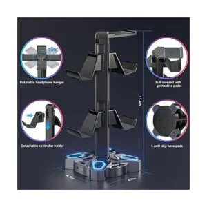 KDD Soporte para auriculares RGB para juegos soporte_4