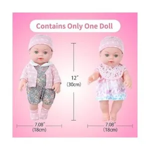 UZIDBTO Juego de muñecas de bebé realistas muñeca de bebé_5